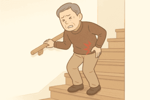 ひざが痛い男性